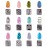 Onwon 288 Piece Nail Vinyls, 96 Designs - 24 Sheets Nail Art Decals & Stencil Sticker Sheets Set