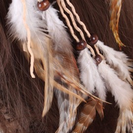 Feather Headband Hippie Indian Boho Tassel Bohemian Halloween Hair Hoop Women Crown Hairband Party Decoration Headdress Cosplay Costume Handmade Headpiece Accessories White Feather Headband Hippie Indian Boho Tassel Bohemian Halloween Hair Hoop Women Crown Hairband Party Decoration Headdress Cosplay Costume Handmade Headpiece Accessories White