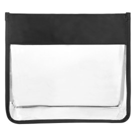 Clear makeup bag cosmetic case & transparant tolietriy kit travel toiletries bag with durable zipper and main pouch