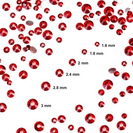 Bememo 3456 Pcs Crystals Diamond Rhinestones AB Clear Flat Back Round Gems Flatback Glass Mixed Size Crystals Gems for Crafts Clothes Shoes Makeup Bags Decor, 6 Sizes(Red) Bememo 3456 Pcs Crystals Diamond Rhinestones AB Clear Flat Back Round Gems Flatback Glass Mixed Size Crystals Gems for Crafts Clothes Shoes Makeup Bags Decor, 6 Sizes(Red)