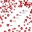 Bememo 3456 Pcs Crystals Diamond Rhinestones AB Clear Flat Back Round Gems Flatback Glass Mixed Size Crystals Gems for Crafts Clothes Shoes Makeup Bags Decor, 6 Sizes(Red)
