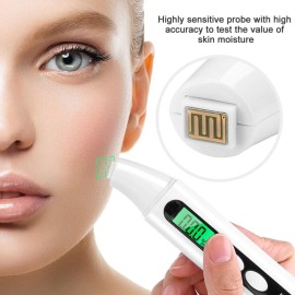 Sonew Digital Skin Detector Portable Facial Oil Content Analyzer LCD Display Skin Care Tester Detector Face Care Monitor(White)