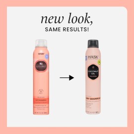 HASK Coconut Nourishing Dry Shampoo Kits for all hair types, aluminum free, no sulfates, parabens, phthalates, gluten or artificial colors (6.5oz-Qty2)