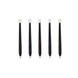 PMU Products Disposable Sterile Microblading Pens with Cotton Tip - 5 Blades - Professional Eyebrow Tattoo Manual Hand Tools - Certified Safe, Sharp Needles for Permanent Makeup - (15M1 - Black)