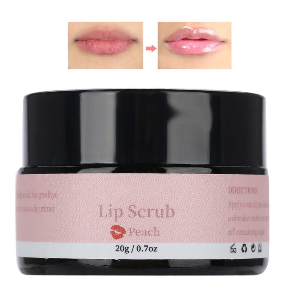ZJchao Lip Scrub, Organic Exfoliating Scrub for Dry Lips, Moisturizes, Removes Dead Skin, Lip Care