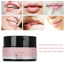 ZJchao Lip Scrub, Organic Exfoliating Scrub for Dry Lips, Moisturizes, Removes Dead Skin, Lip Care