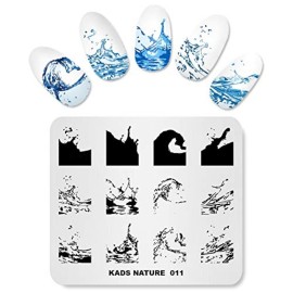 KADS Nail Art Stamp Plate - Ocean Sea Mermaid Series Nail Stamping Plate Template Image DIY Decoration Tool KADS Nail Art Stamp Plate - Ocean Sea Mermaid Series Nail Stamping Plate Template Image DIY Decoration Tool