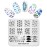 KADS Nail Art Stamp Plate - Ocean Sea Mermaid Series Nail Stamping Plate Template Image DIY Decoration Tool