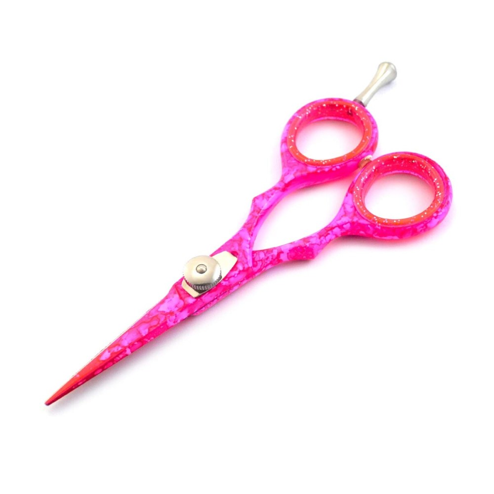 Range of professional Barber Hair Cutting Scissors Hairdressing Shears Styling Mustache Beard Haircut 4.5\'\', 5.0\'\', 5.5\'\', 6.0\'\' (4.5\'\', Pink)