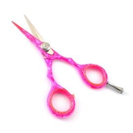 Range of professional Barber Hair Cutting Scissors Hairdressing Shears Styling Mustache Beard Haircut 4.5\'\', 5.0\'\', 5.5\'\', 6.0\'\' (4.5\'\', Pink)