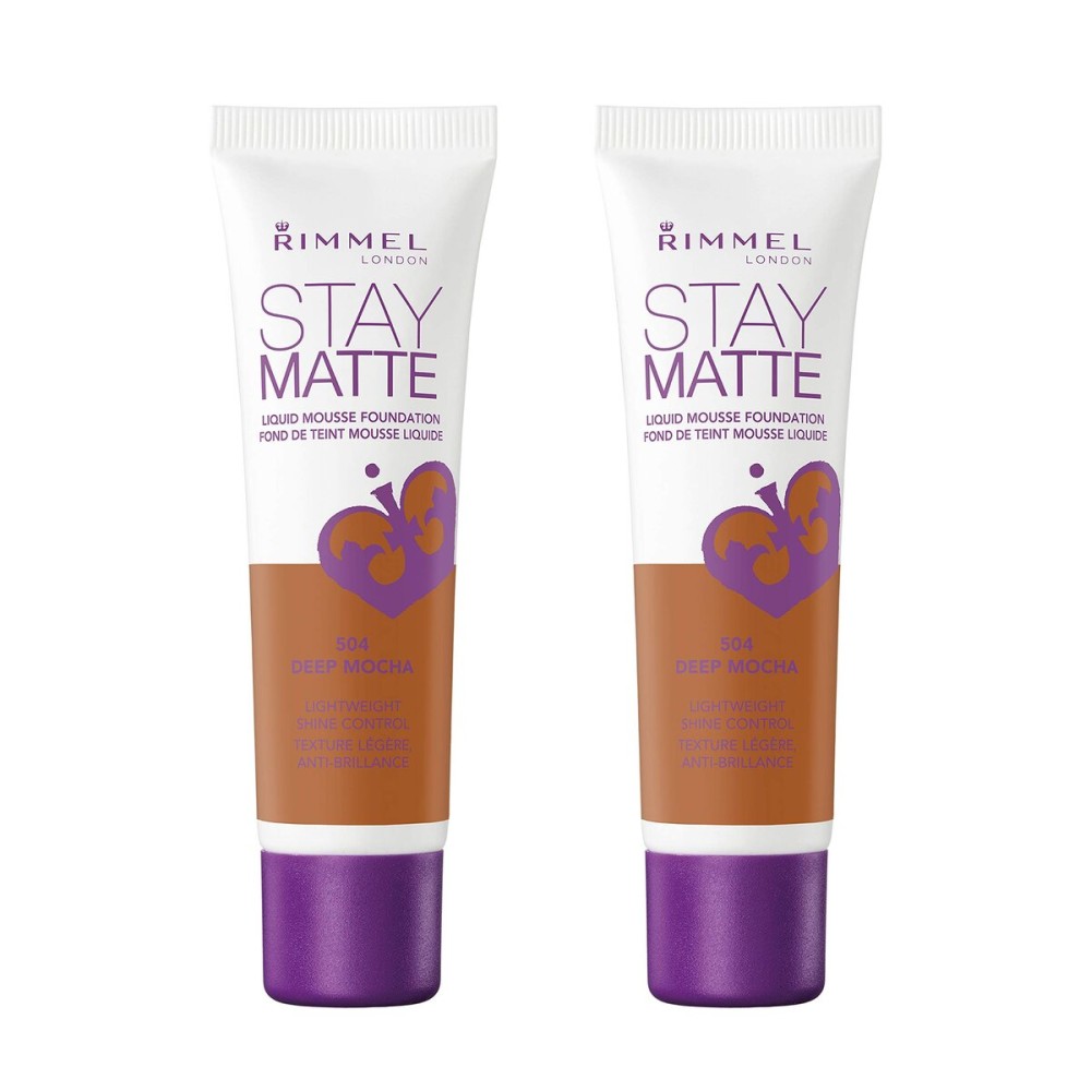 Rimmel, Stay Matte Foundation, Deep Mocha 2 Count (Pack of 1) Rimmel, Stay Matte Foundation, Deep Mocha 2 Count (Pack of 1)