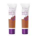 Rimmel, Stay Matte Foundation, Deep Mocha 2 Count (Pack of 1)