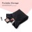 XMRS Women Luxury Velvet Evening Bag Knot Closure Wrist Bag Portable Cosmetic Organizer Pouch (Black)