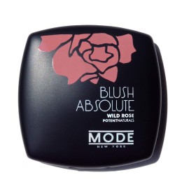 MODE Light Ballerina Pink Blush Absolute Natural Powder Blusher, Long Lasting Smooth Cheek Color, Nourishing Wild Rose Skincare, Mirror Compact Case, Vegan, Cruelty Free, Made in NY, Current Mood