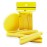 WOIWO 12 Pcs Compressed Facial Cleaning Wash Puff Sponge Stick, Yellow Round Compressed Sponges