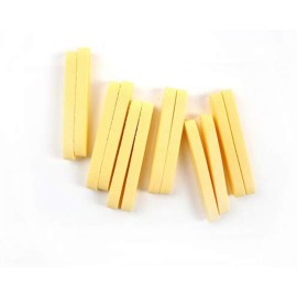 WOIWO 12 Pcs Compressed Facial Cleaning Wash Puff Sponge Stick, Yellow Round Compressed Sponges