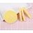 WOIWO 12 Pcs Compressed Facial Cleaning Wash Puff Sponge Stick, Yellow Round Compressed Sponges