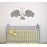 Elephant Family Wall Decal, Cute Baby Nursery Decal, Vinyl Wall Stickers for Baby Girl Boy Bedroom, Nursery Decor, Wall Decals Nursery(Y13) (Gray,Soft Pink)
