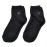 Earth Therapeutics Aloe Vera Socks - Infused with Natural Aloe Vera & Vitamin E - Helps Dry Feet, Cracked Heels, Calluses, Dead Skin - Use with Your Favorite Lotions - Black/Black (2 Pairs)