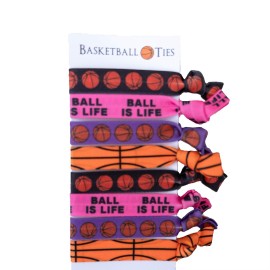 Basketball Hair Ties Set for Boys & Girls - 8 Pieces for Players, Coaches, Team Gifts & Accessories Basketball Hair Ties Set for Boys & Girls - 8 Pieces for Players, Coaches, Team Gifts & Accessories