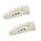 2PCS Women Fashion Sweet Imitation Pearl Hair Clip Hairpin Hair Accessories Simple Alloy BB Hairgrip (A - Silver)