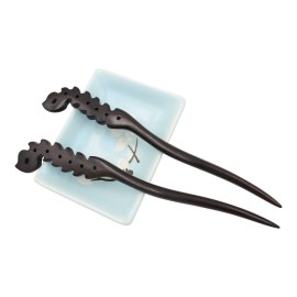 Real Sic Natural Sandalwood Hair Sticks for Women - Set of 2 - Retro Boho Fashion Chopsticks for Long Hair (Fire) Real Sic Natural Sandalwood Hair Sticks for Women - Set of 2 - Retro Boho Fashion Chopsticks for Long Hair (Fire)