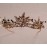 Dragonfly Austrian Rhinestone Crystal Bead Veil Theater Party Costume Headband Headpiece Tiara Hair Crown Gold-plate T090