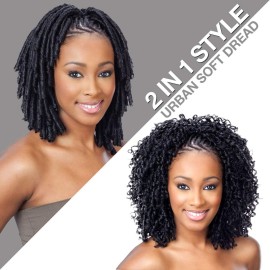 MULTI PACK DEALS! FreeTress Equal Synthetic Hair Braids Urban Soft Dread (4-PACK, 1)