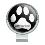 GRAPHICS & MORE Personalized Custom Paw Print 1 Line Golf Hat Clip with Magnetic Ball Marker