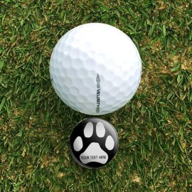 GRAPHICS & MORE Personalized Custom Paw Print 1 Line Golf Hat Clip with Magnetic Ball Marker