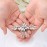 Olbye Wedding Hair Comb Headpieces for Bride Hair Comb Crystal Bridal Hair Accessories (Silver)