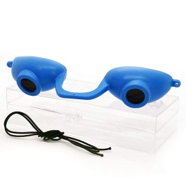 Super Sunnies Flex Flexible UV Eye Protection, FDA Compliant Individual Tanning Bed Goggles Eyeshields, With a Clear Case/Box (Blue) Super Sunnies Flex Flexible UV Eye Protection, FDA Compliant Individual Tanning Bed Goggles Eyeshields, With a Clear Case/Box (Blue)