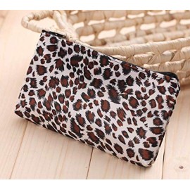 HappyDaily Pack of 7 Fashion Design Muliti-functional Bag Using as Makeup bag or Cosmetic Pouch or Travel Toiletry or Carrying Purse (Heart(Pink/Hotpink/Red/Black)+Polka Dot(Hotpink/Red)+Leopard)