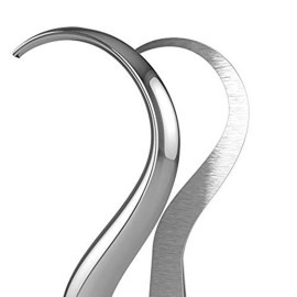 Blackhead Acne Extraction Tweezers - FEITA Pro & Surgical-Grade Stainless Steel Bend Curved Comedone Extractor Tweezer Tool for Remove Whitehead and Clogged Pores, Pimple - Black