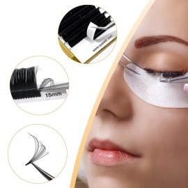 QUEWEL Volume Eyelash Extensions | 0.03-0.12mm | C/CC/D/DD Curl | 8-25mm Length | Easy Fan Volume Lashes 2D-20D Self Fanning Volume Lashes 0.10C Mix-8-15mm Long Lasting Blooming Lashes(0.10C Mix8-15)