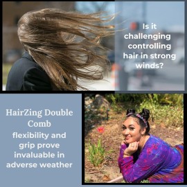 Large Stretch Banana Clip for Natural Curly, Wavy, Frizzy & Coily Hair - Sturdy Hold with No Damage or Creases - Make Comfy Protective Low Manipulation Hairstyles (Storm Blue with Bead Closure) Large Stretch Banana Clip for Natural Curly, Wavy, Frizzy & Coily Hair - Sturdy Hold with No Damage or Creases - Make Comfy Protective Low Manipulation Hairstyles (Storm Blue with Bead Closure)