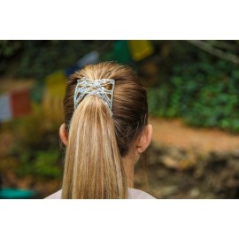 Sparkling Decorative Crystal Hair Clip for Fine, Thin, Sleek & Straight Hair - Double Comb for Easy Comfy Styles, Holds Snug, No Pressure, UpDo, Ponytail, French Twist, Bun (Crystal Medium)