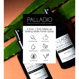 Palladio 4 Ever and Ever Make Up Setting Spray, Longlasting, Instantly Sets and Secures Makeup for All Day Wear (Matte Finish), 100 ml Palladio 4 Ever and Ever Make Up Setting Spray, Longlasting, Instantly Sets and Secures Makeup for All Day Wear (Matte Finish), 100 ml
