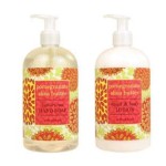 Greenwich Bay Trading Company Botanical Collection Bundle: Pomegranate Shea Butter - 16 Ounce Shea Butter Lotion & 16 Ounce Hand Soap