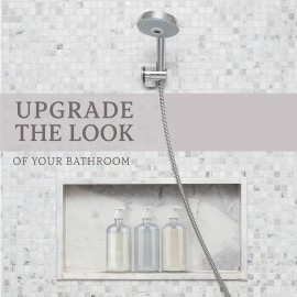 kitchentoolz 32 Ounce Large Clear Glass Boston Round Bottles with White Pumps. Great for Lotions, Soaps, Oils, Sauces and DIY Laundry Detergent - Food Safe and Medical Grade (Pack of 4)