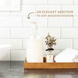 kitchentoolz 32 Ounce Large Clear Glass Boston Round Bottles with White Pumps. Great for Lotions, Soaps, Oils, Sauces and DIY Laundry Detergent - Food Safe and Medical Grade (Pack of 4)