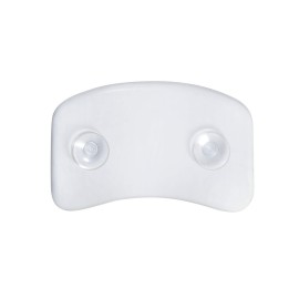 Bath Bliss Luxury Cooling Gel Beaded Bath Tub Pillow | Suction Cup Backing | Bathtub Experience | Suction Cup Backing | White