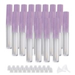 Doublelife 20Pcs 1.3ML Purple Empty Tubes Lip Gloss Balm Cosmetic Mini Containers DIY Bottles