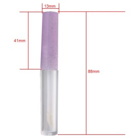 Doublelife 20Pcs 1.3ML Purple Empty Tubes Lip Gloss Balm Cosmetic Mini Containers DIY Bottles