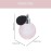 Topxome 1pcs 100ml Vintage Perfume Bottle Short Spray Atomizer Refillable Empty Glass (Pink,Silver Spray)
