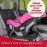 Lusso Gear Car Seat Cover - Universal Fit & 1-Pack Gray for Child Car Seats - Thick Padding & Waterproof - Non-Slip Backing & Dual Mesh Pockets