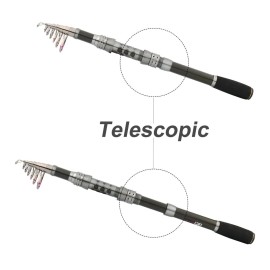 Sougayilang Telescopic Fishing Rod Carbon Fiber Travel Portable Spinning Fishing Pole for Boat Saltwater and Freshwater Fishing-2.1M/6.89FT Sougayilang Telescopic Fishing Rod Carbon Fiber Travel Portable Spinning Fishing Pole for Boat Saltwater and Freshwater Fishing-2.1M/6.89FT