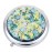 Glass Of Venice Murano Glass Millefiori Folding Compact Mirror - Aqua Gold