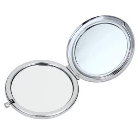 Glass Of Venice Murano Glass Millefiori Folding Compact Mirror - Aqua Gold