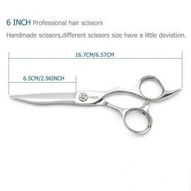 Barber Scissors Hair Scissors Hair Shears Professional Haircut Scissors 6 Inch 440c Barber Shears Sharp Hair Cutting Scissors KINSARO Barber Scissors Hair Scissors Hair Shears Professional Haircut Scissors 6 Inch 440c Barber Shears Sharp Hair Cutting Scissors KINSARO